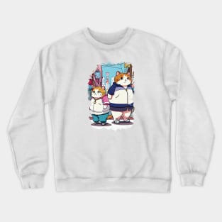 Mother and Kitten Crewneck Sweatshirt